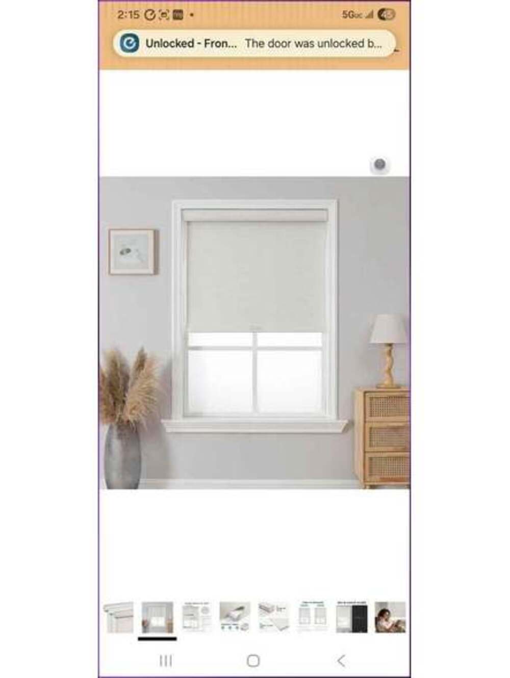 Blackout Roller Shade Beige 23” x 64” – Window Blind UV & Privacy